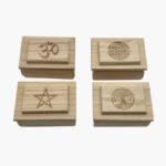 Schatzkiste/Holzkiste mit Branding Symbole