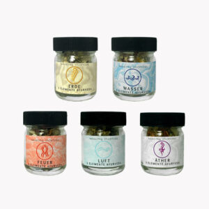 5 Elemente Ayurveda  Räuchermischungen im Glas einzeln ab € 2,50/Stück VE=3 oder Set - 5Elemente-Set mit 5 unterschiedliche Mischungen VE=5