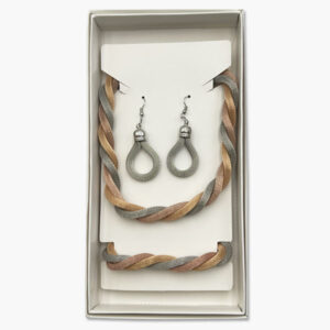 Modeschmuck Set aus Metall VE=2 € 3,50/Set - Set 2 goldfarbig/rosegold/grau VE=2