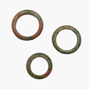 Edelstein Ringe 6 mm diverse Sorten VE=20 € 2,60/Stk. - 2098 Ring Unakit 6 mm VE=20