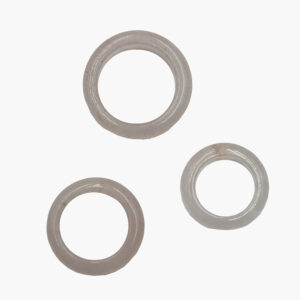 Edelstein Ringe 6 mm diverse Sorten VE=20 € 2,60/Stk. - 2101 Ring Rosenquarz 6 mm VE=20