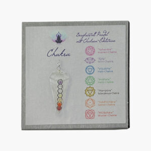 Chakren Chakra Display oder einzeln Armbänder, Anhänger, Pendel in GB ab € 4,99/Stück VE=3/Set - Pendel Chakra Bergkristall in GB VE=3
